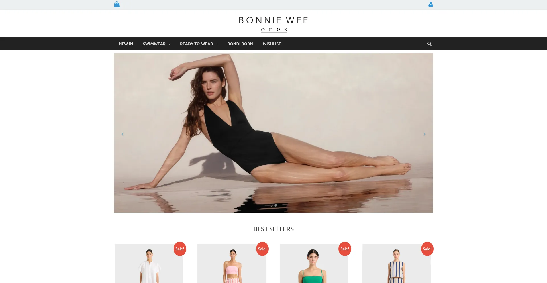 Website screenshot of Bonnieweeones.com