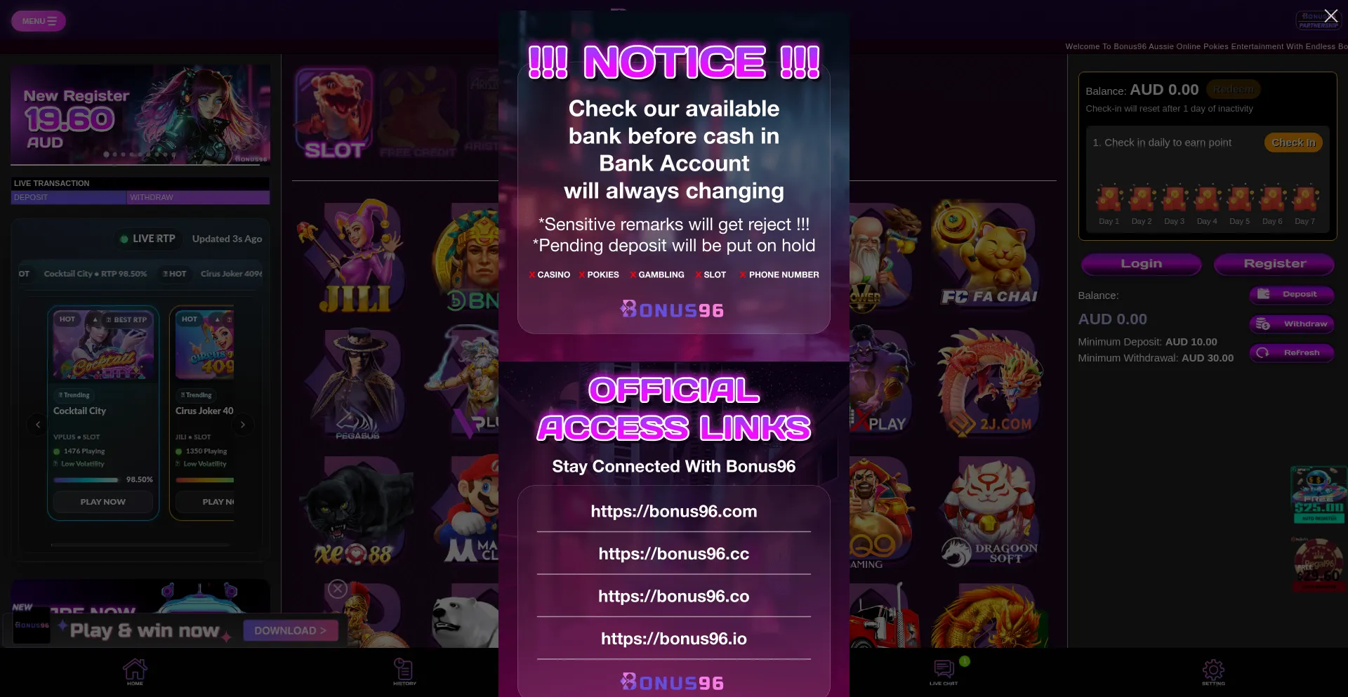 Bonus96.com