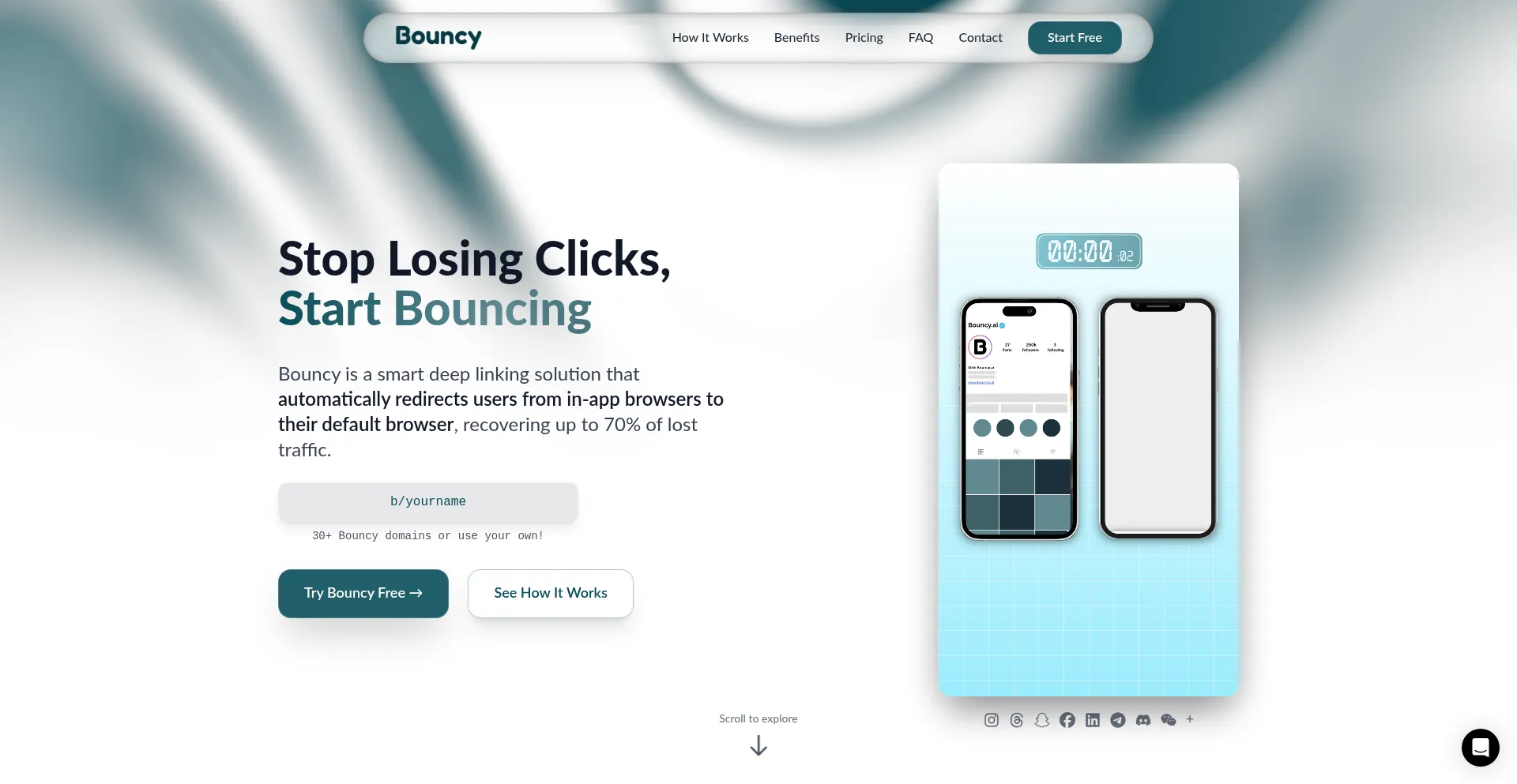 Bouncy.ai Screenshot