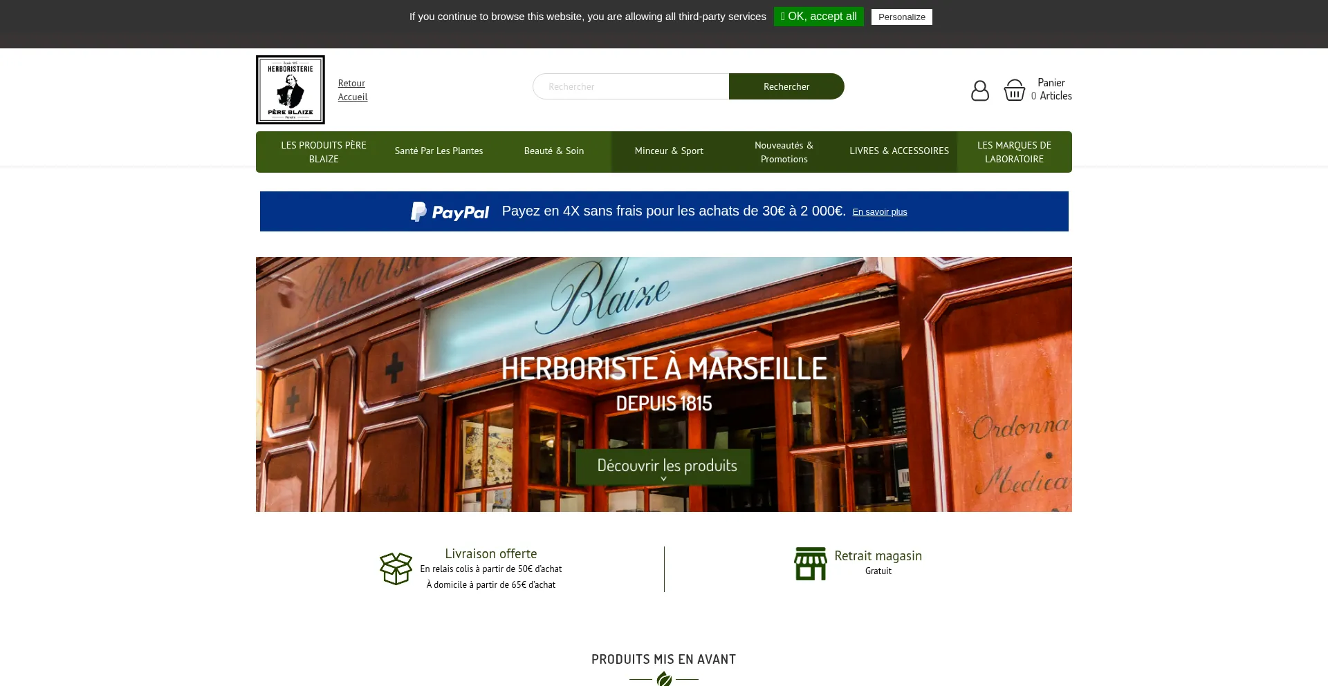 Boutique.pereblaize.fr é Seguro e Confiável?