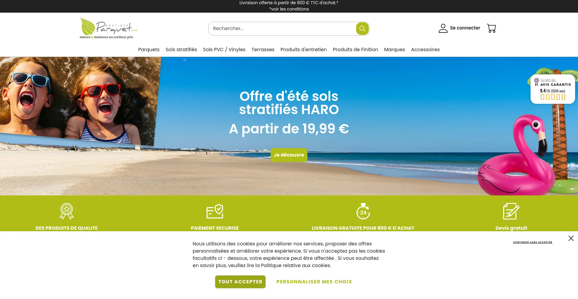 Boutique-parquet.com Screenshot