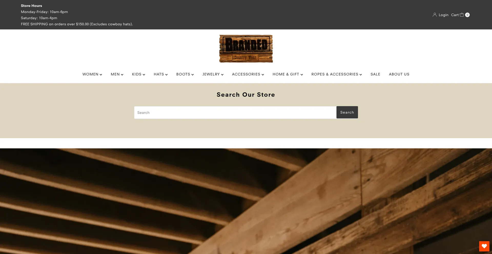 Website screenshot of Brandedcountrywear.com