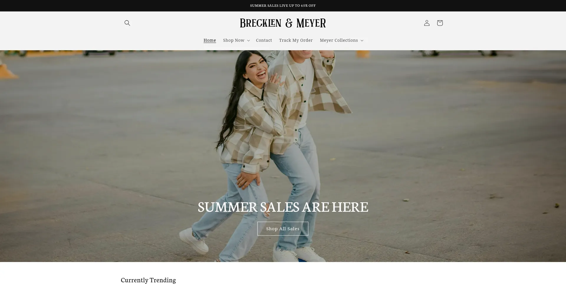 Website screenshot of Brecklenmeyer.com