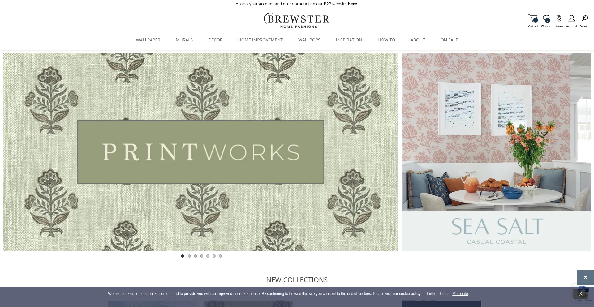 Website screenshot of Brewsterwallcovering.com