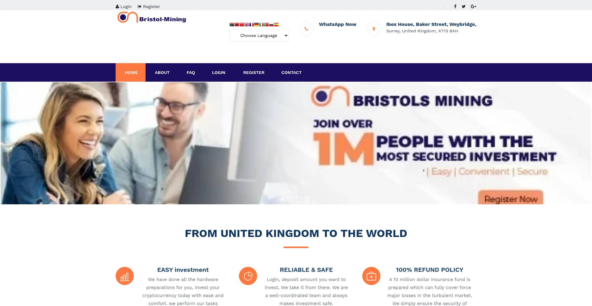 Bristols-mining.com Screenshot