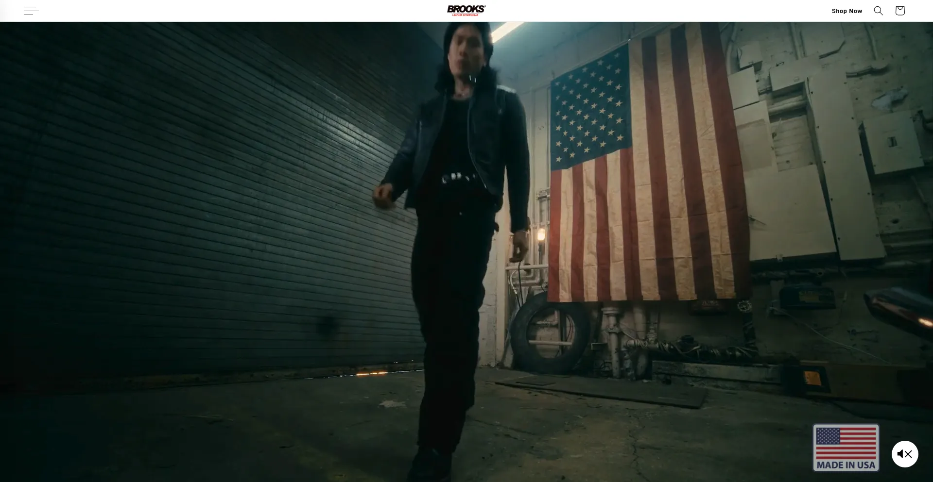Website screenshot of Brooksleather.com