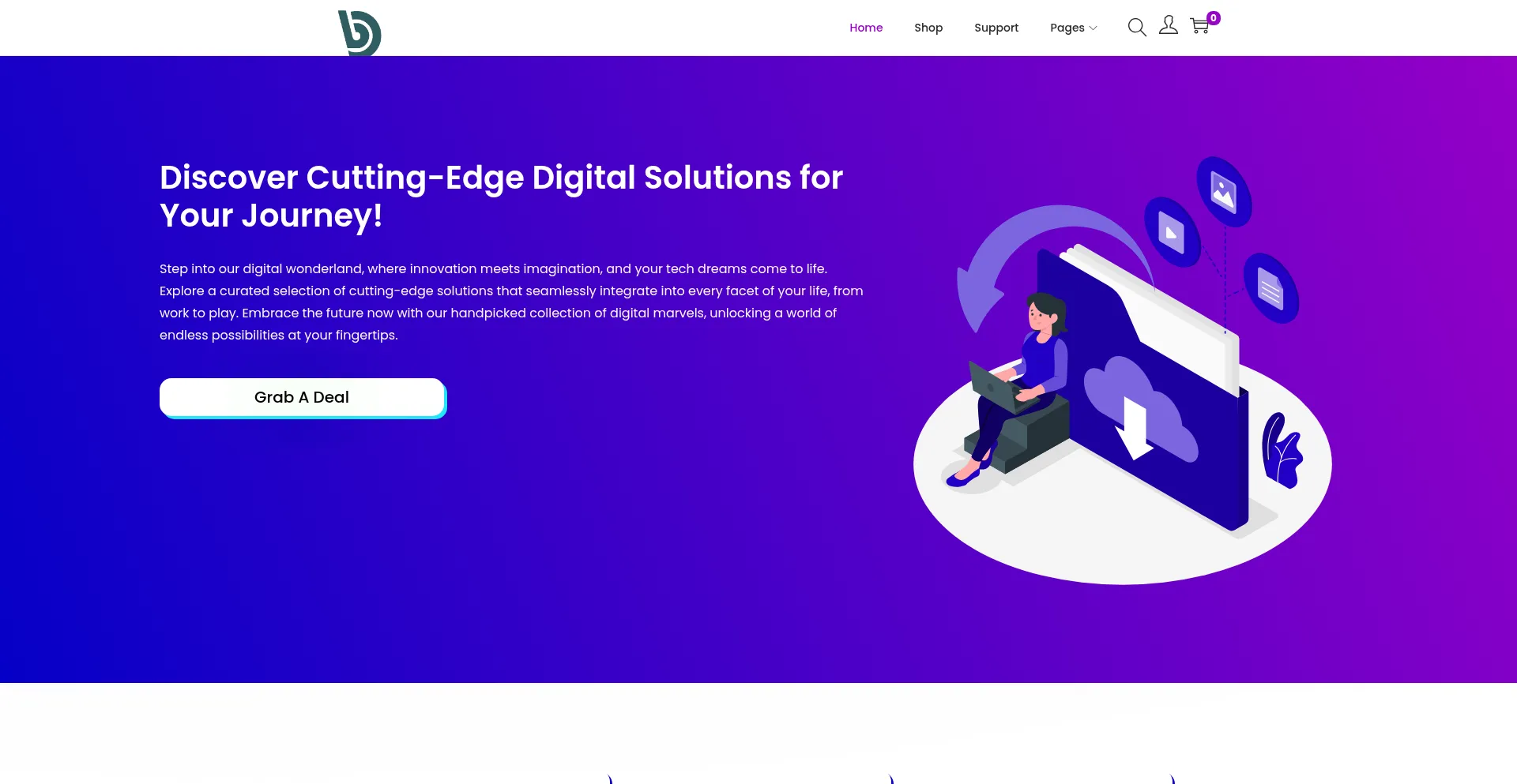 Website screenshot of Burhandigital.site