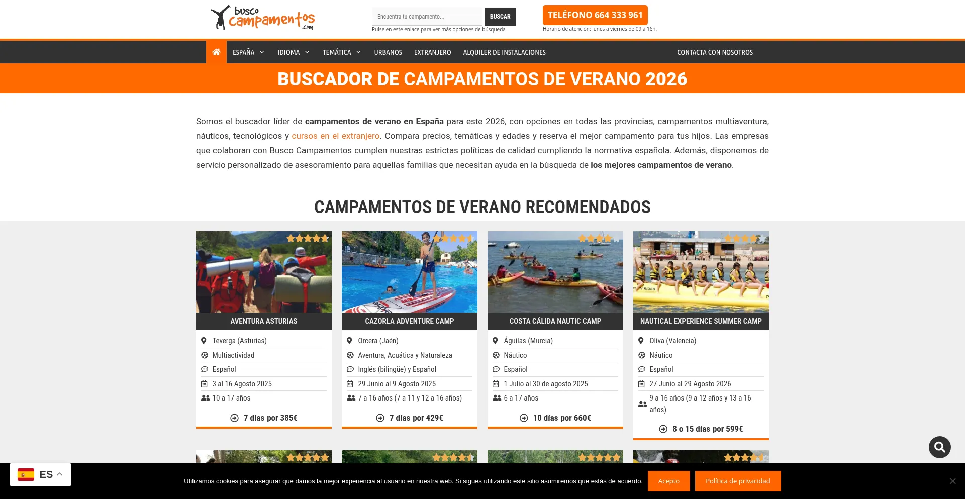 Buscocampamentos.com