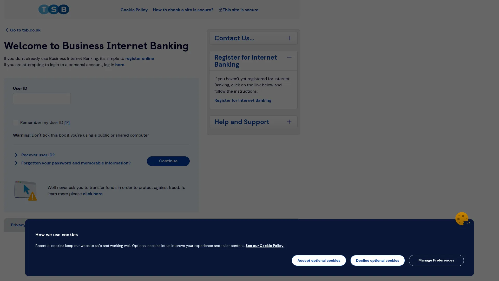 Businessinternetbanking.tsb.co.uk