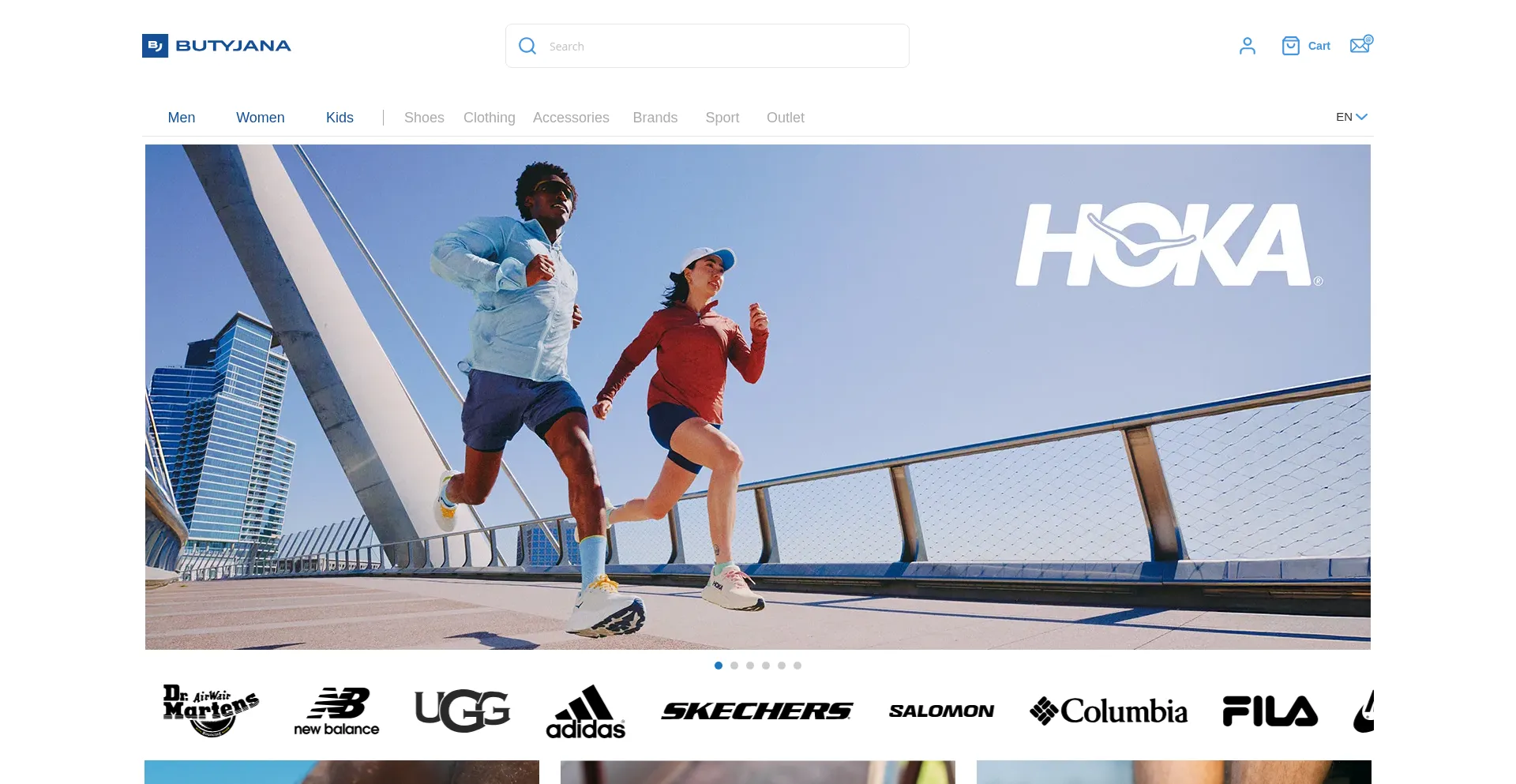 Website screenshot of Butyjana.co.uk