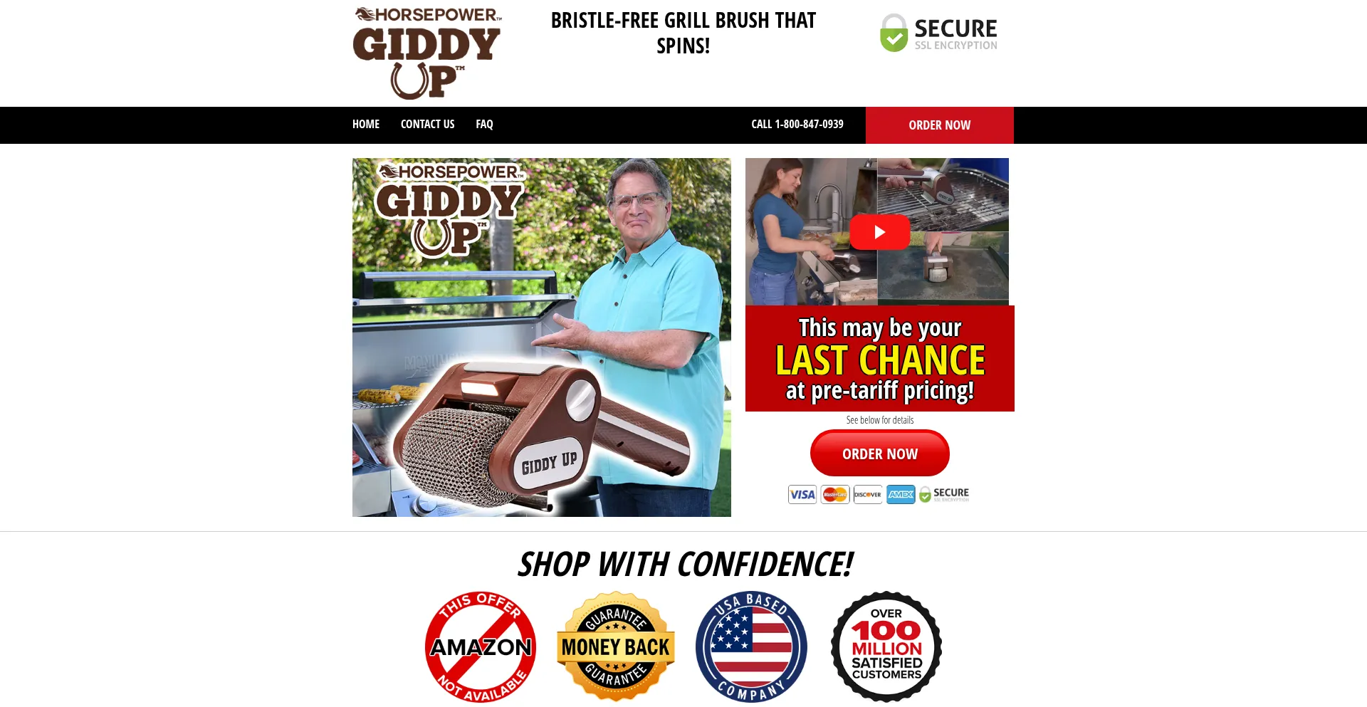 Website screenshot of Buygiddyup.com