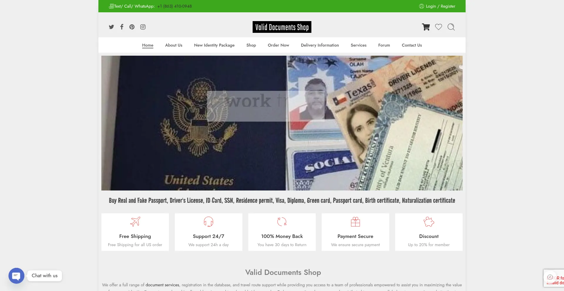 Buyvaliddocuments.com é Seguro e Confiável?