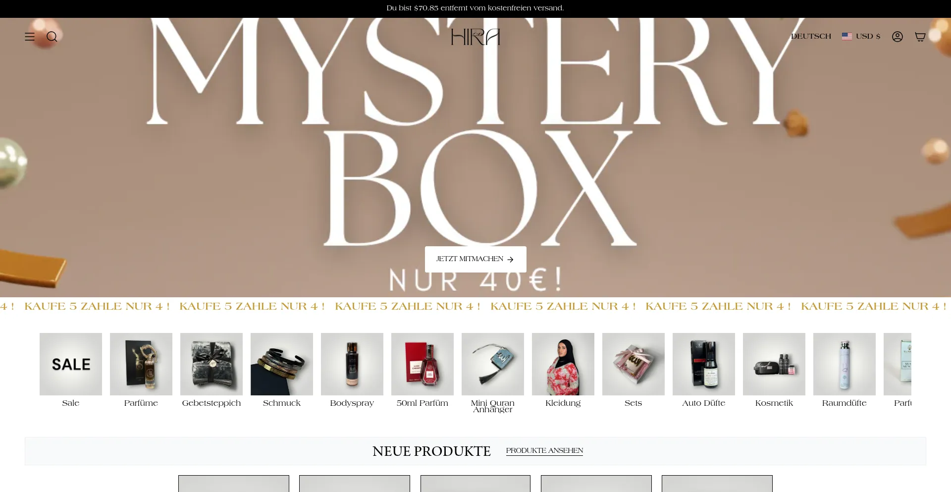 Website screenshot of Byhira.de