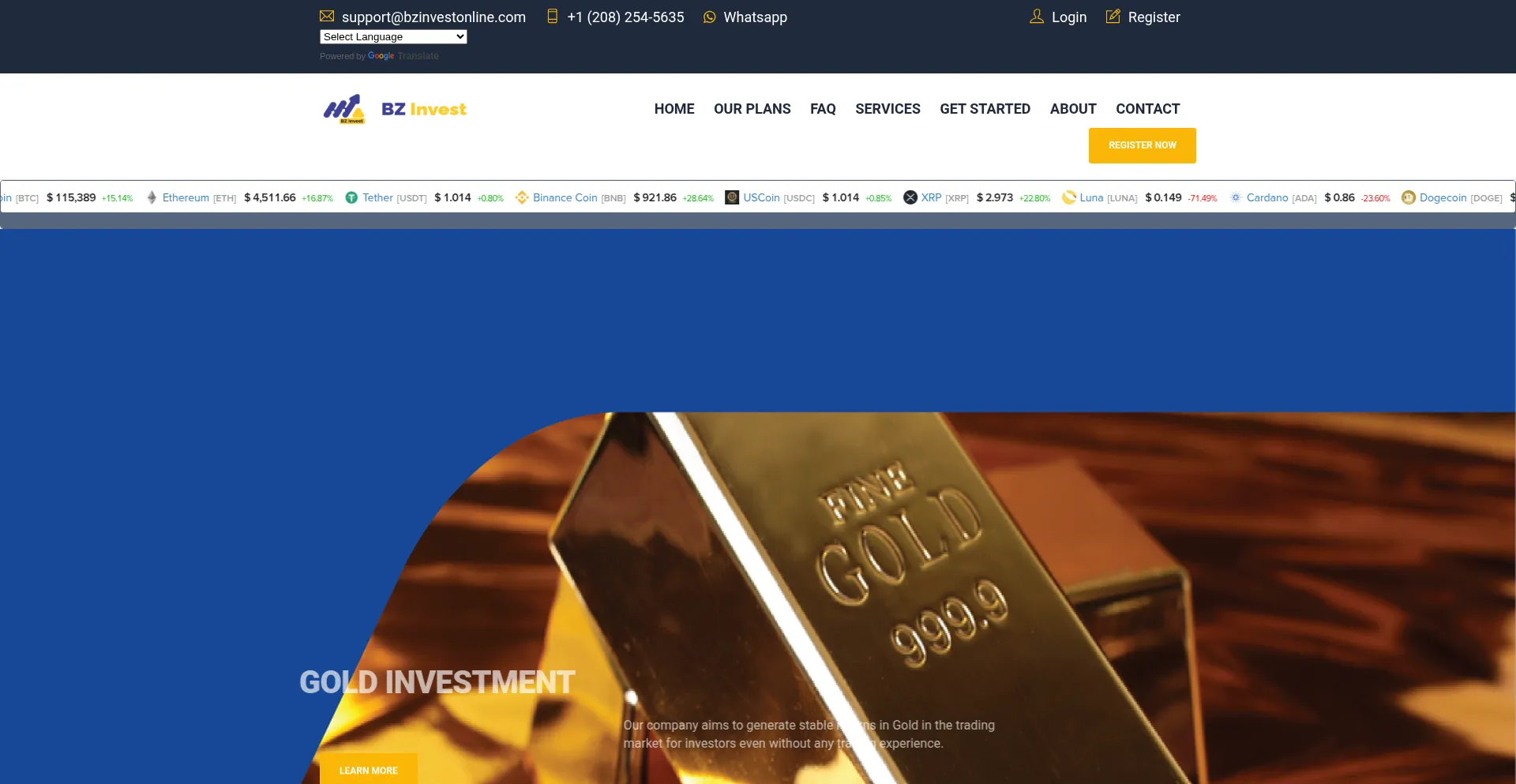 Bzonlineinvest.com é Seguro e Confiável?