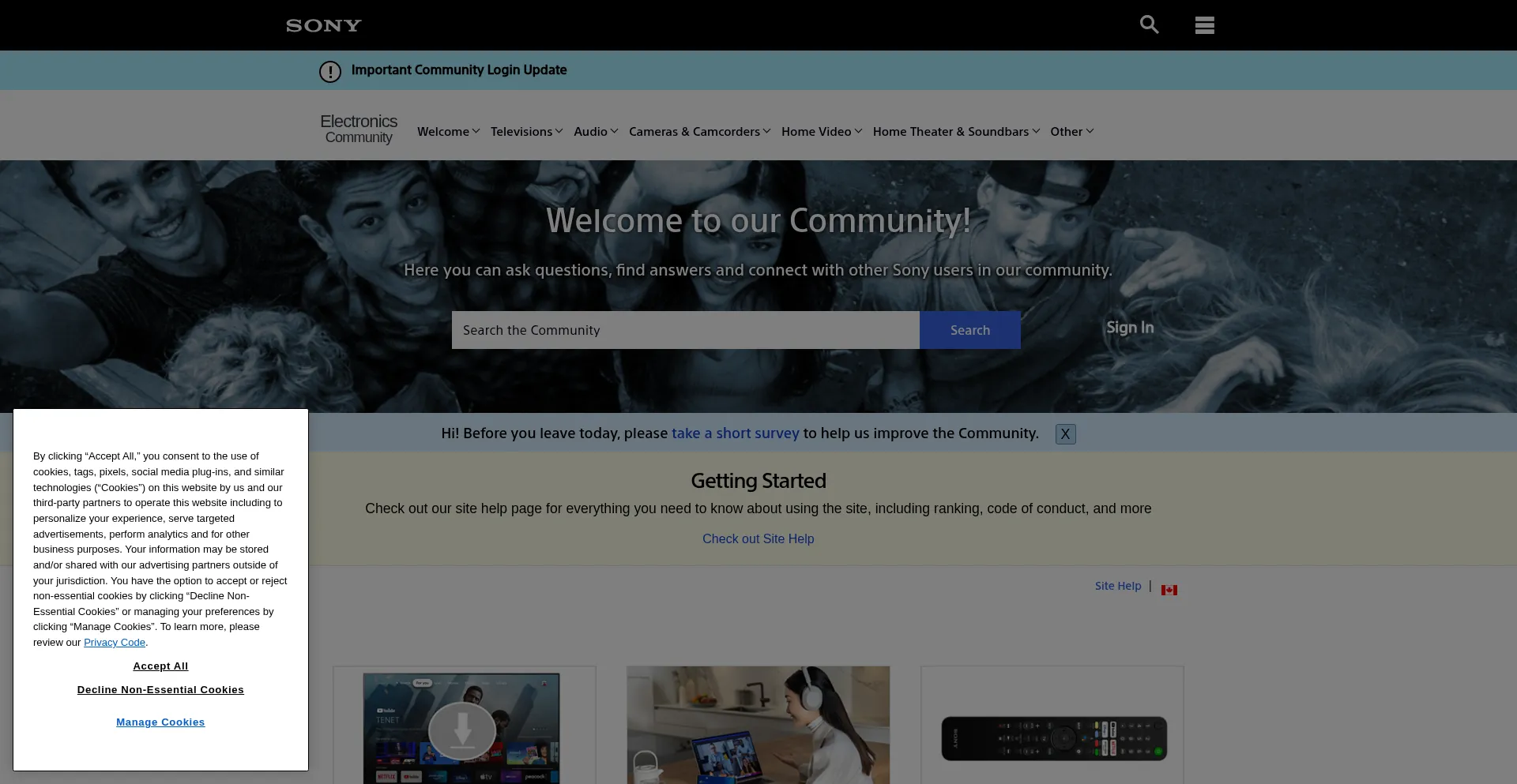 Ca.community.sony.com