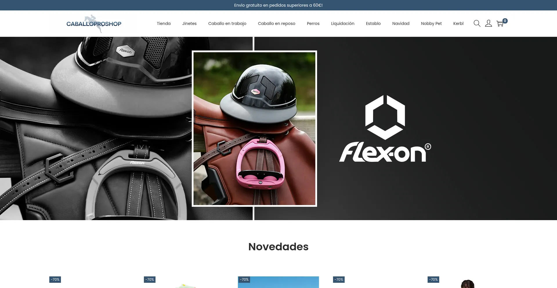 Caballoproshop.com Screenshot