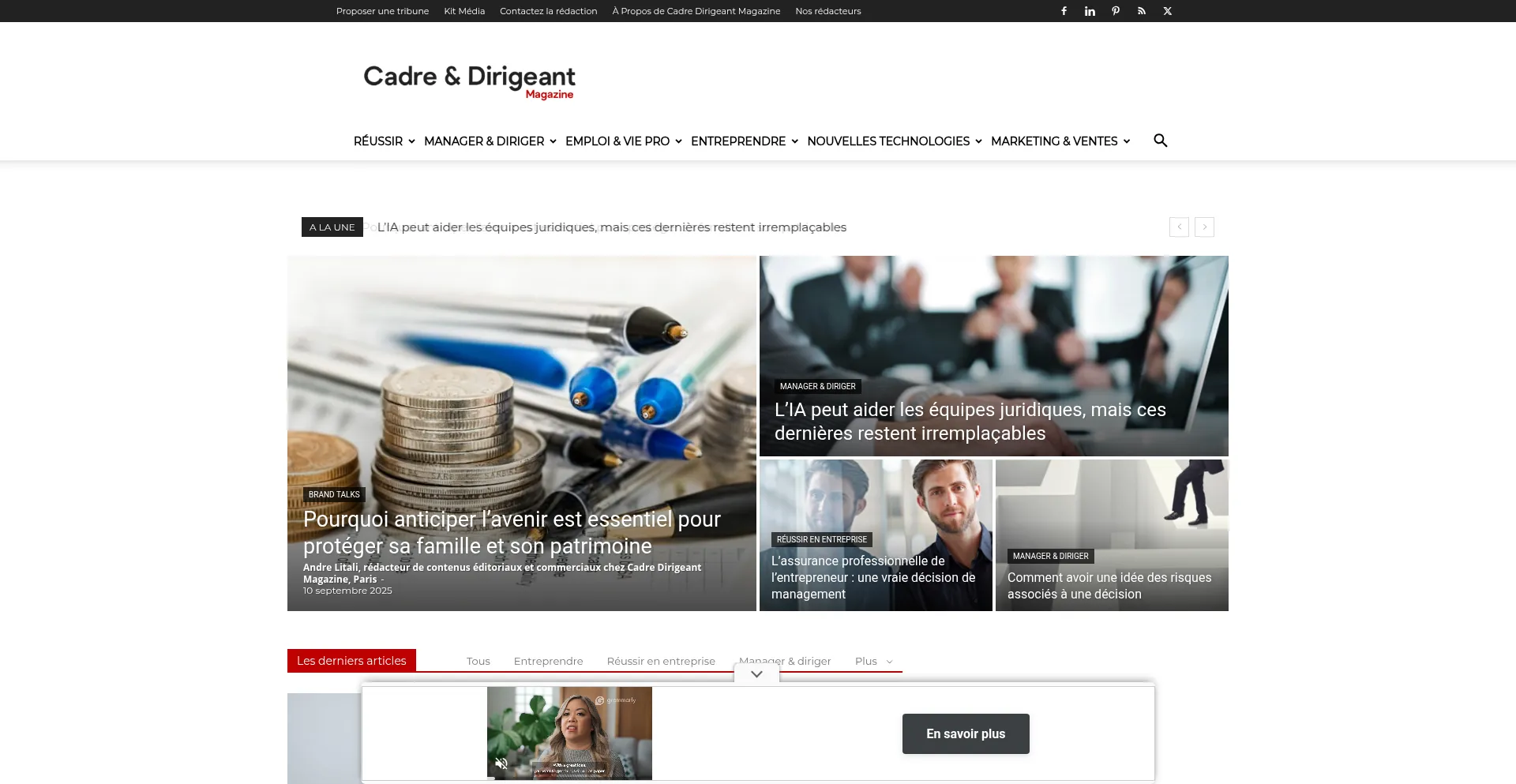 Cadre-dirigeant-magazine.com é Seguro e Confiável?