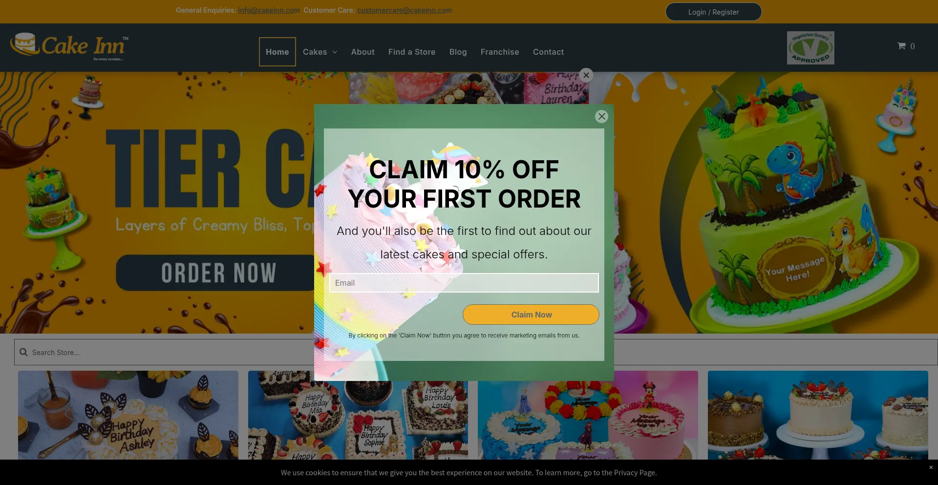 Cakeinn.co.uk é Seguro e Confiável?