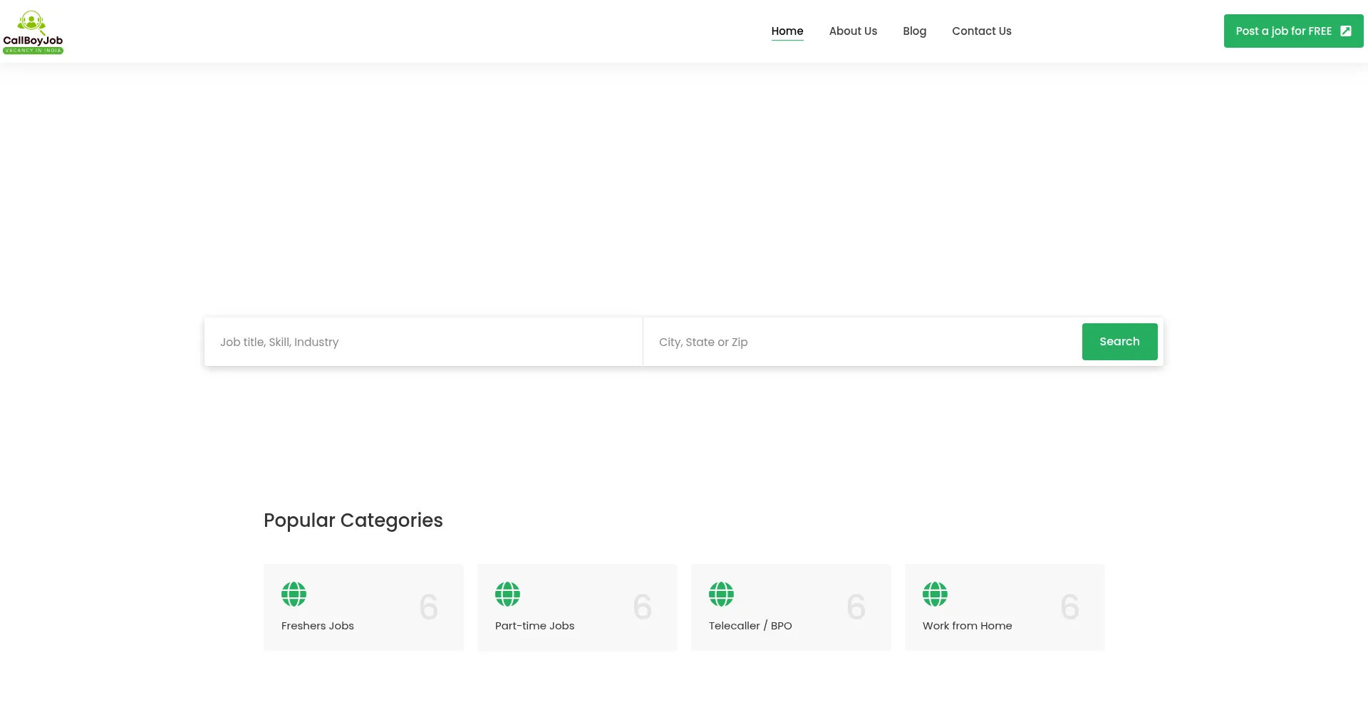 Callboyvacancy.com Screenshot