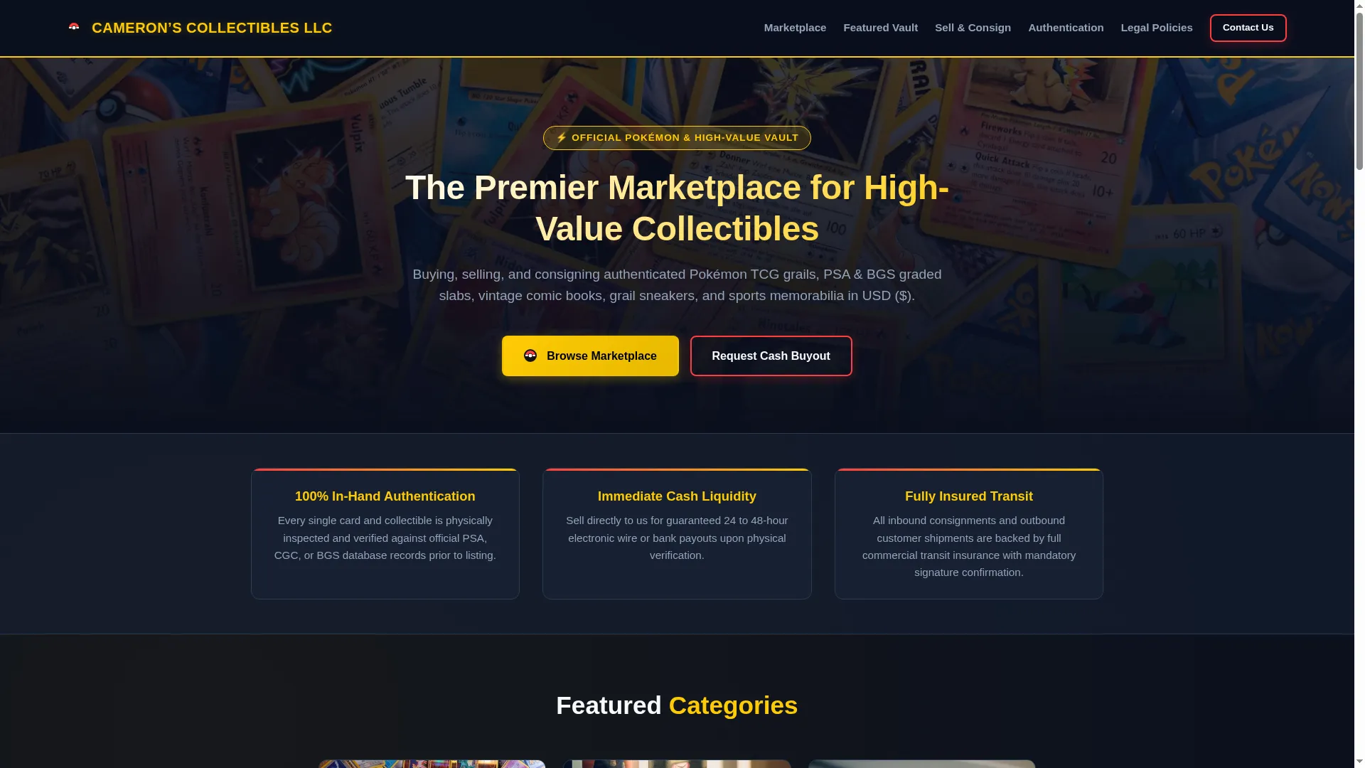 Camerons-collectiblesllc.com