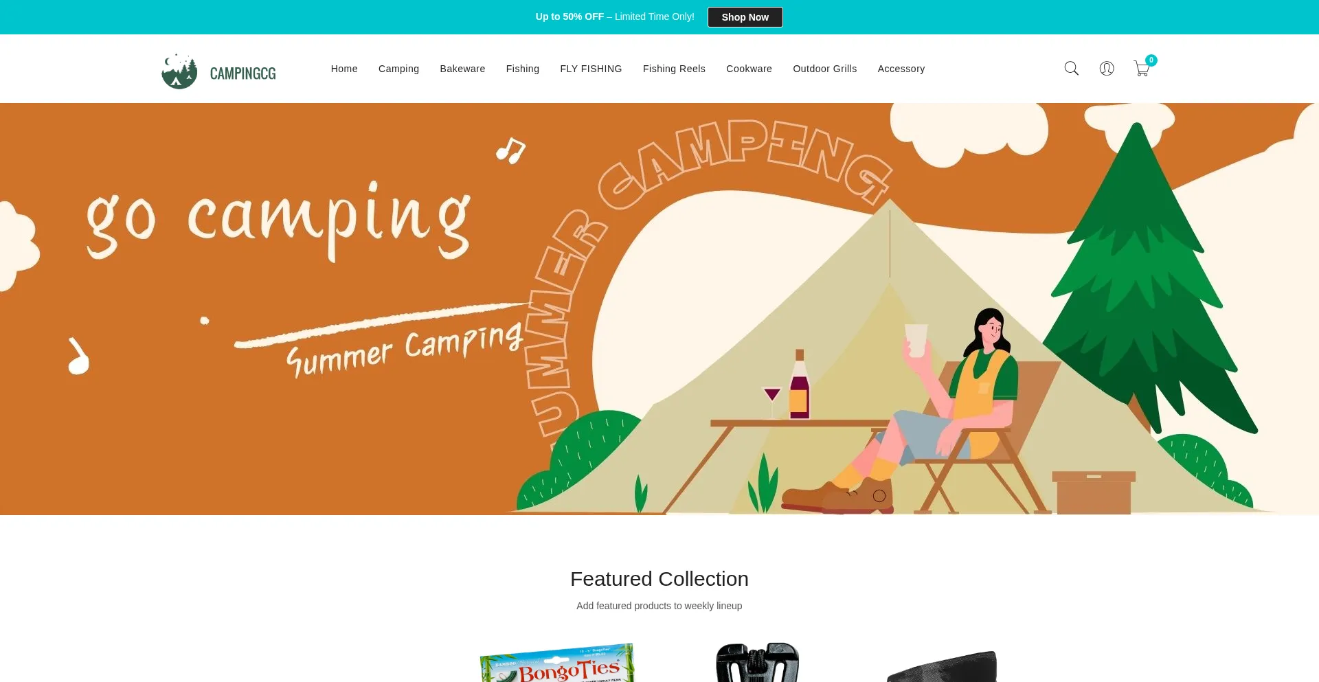 Campingcg.com Screenshot