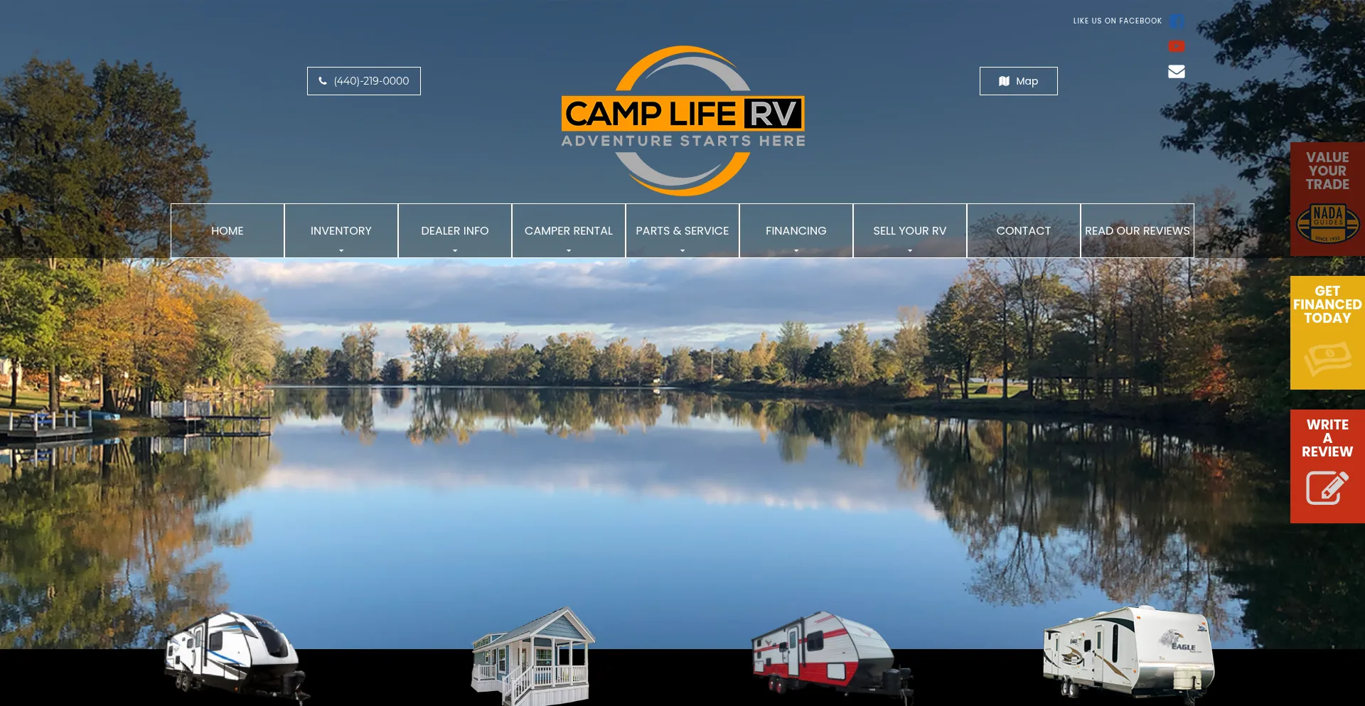 Website screenshot of Campliferv.com
