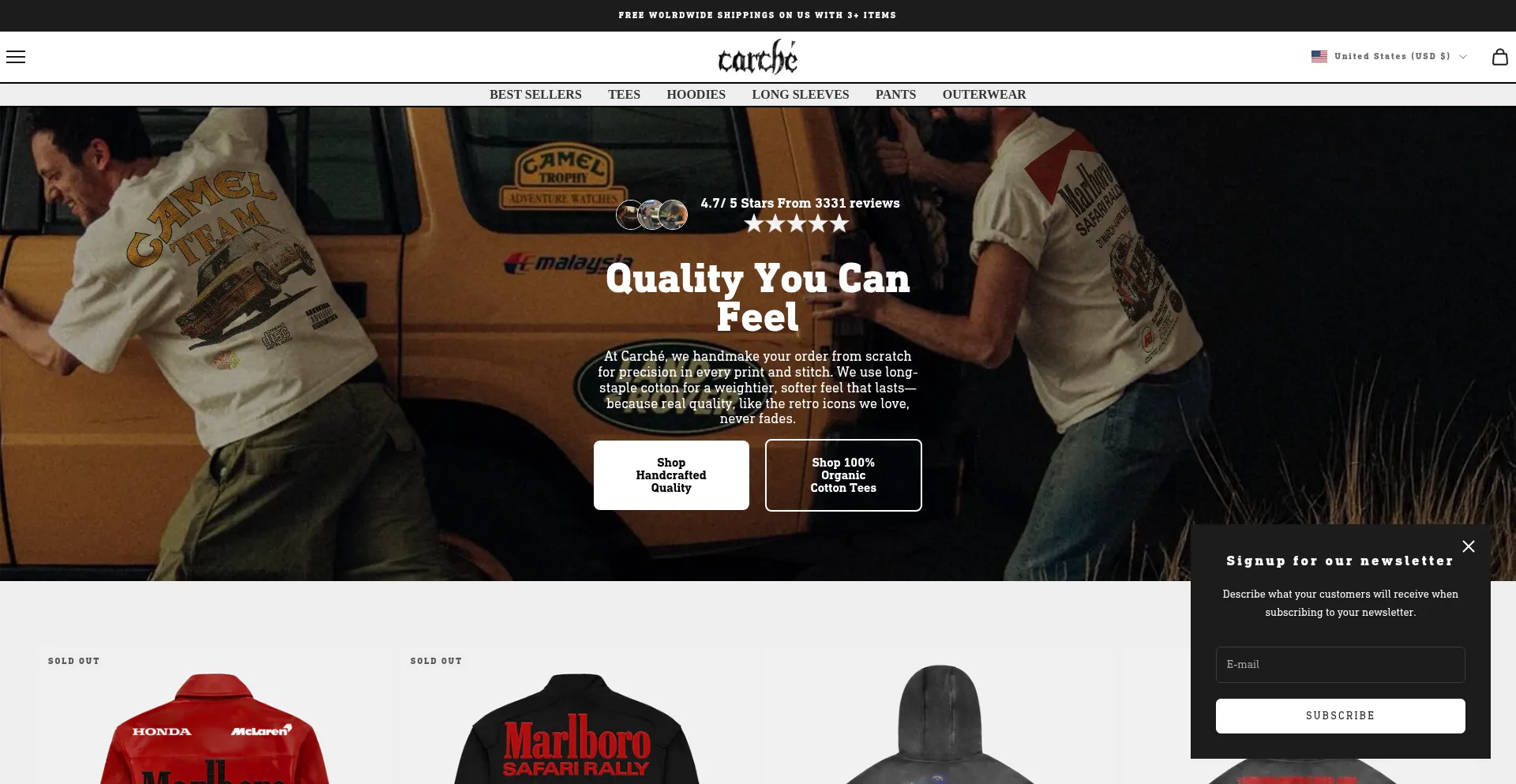 Website screenshot of Carcheclo.com