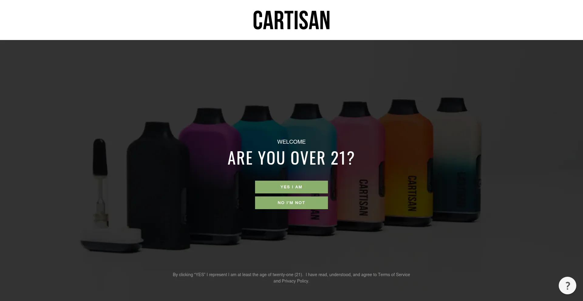 Website screenshot of Cartisan.tech