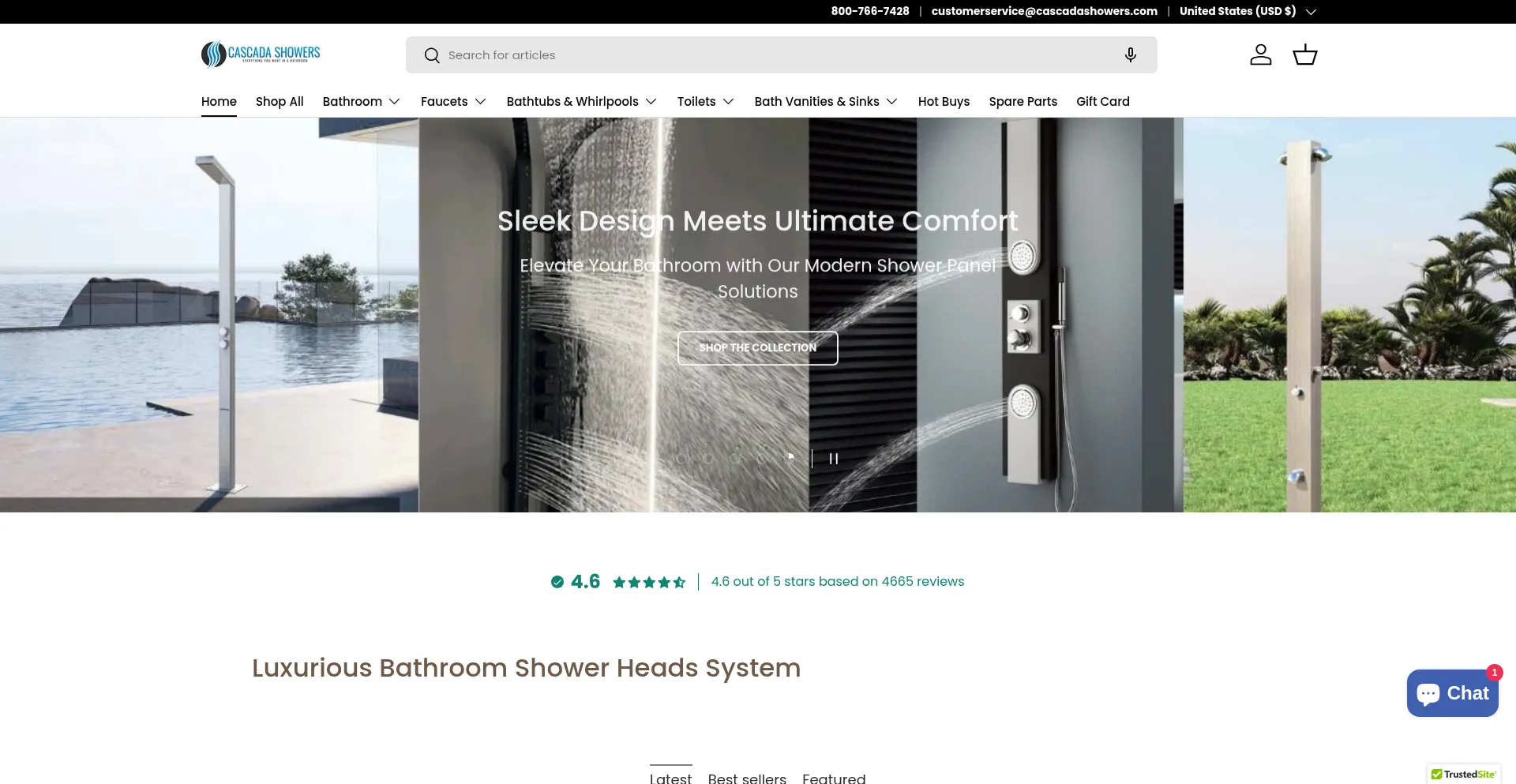 Cascadashowers.com