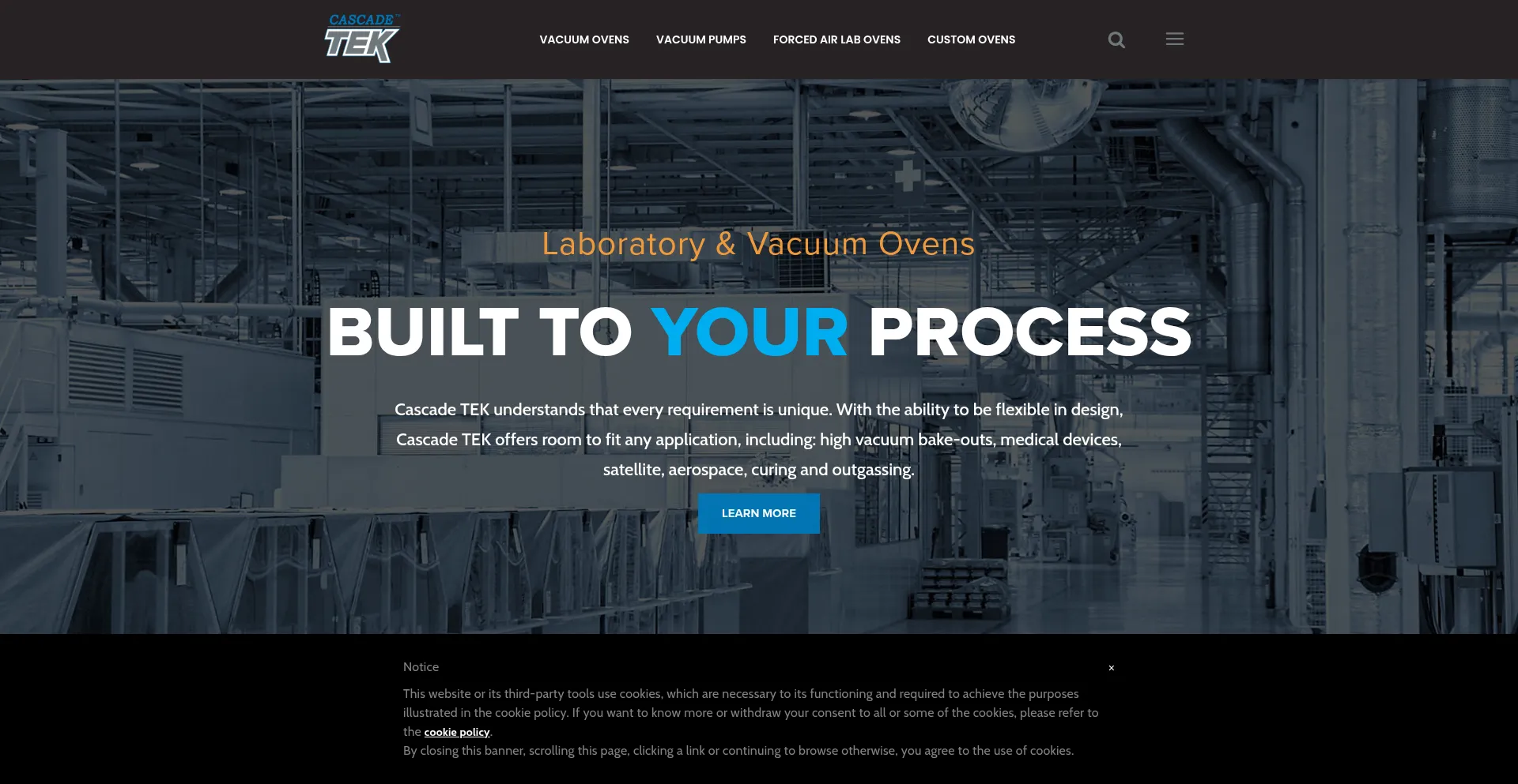 Website screenshot of Cascadetek.com