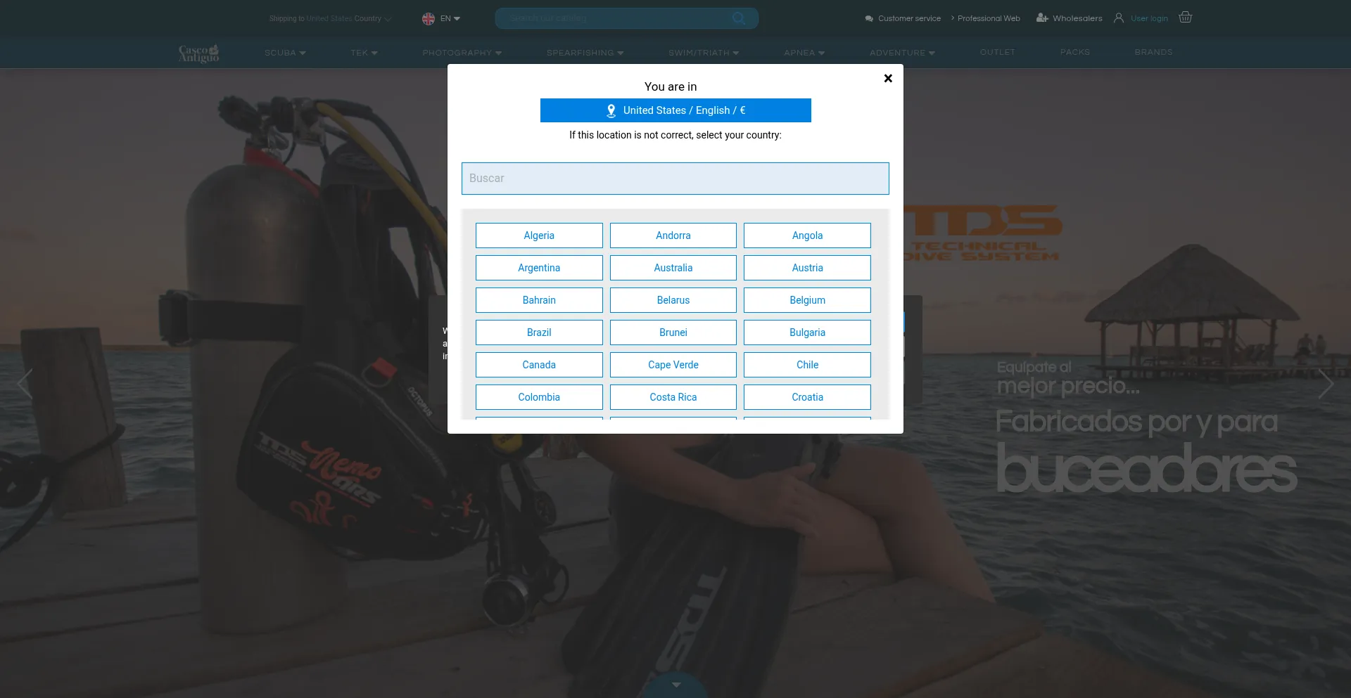 Website screenshot of Cascoantiguo.com
