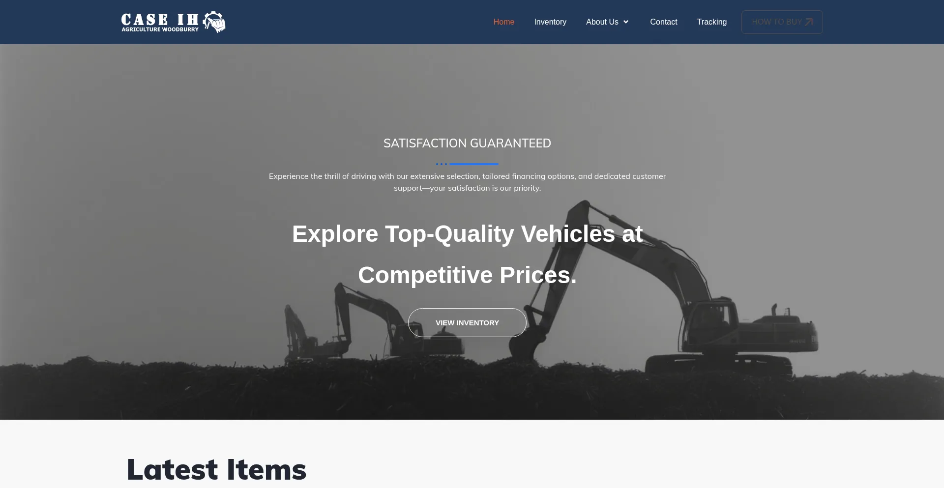 Website screenshot of Caseihagwoodbury.com