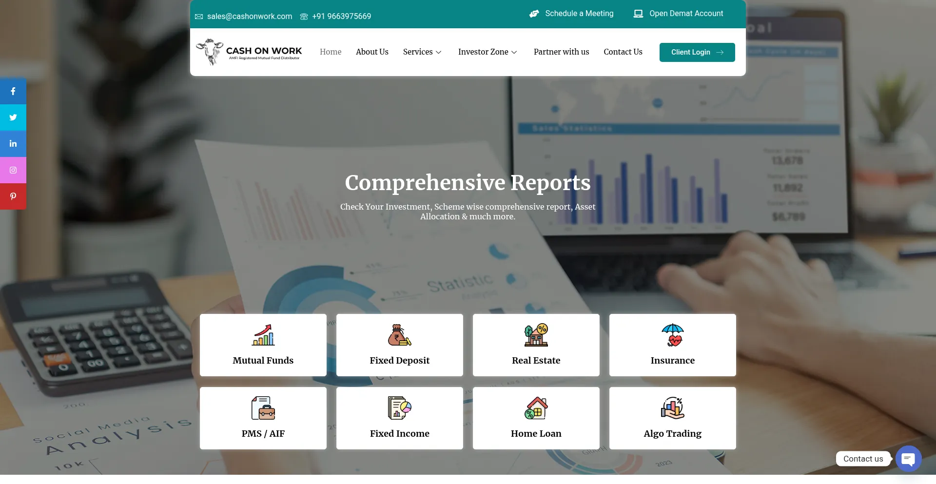 Website screenshot of Cashonwork.com
