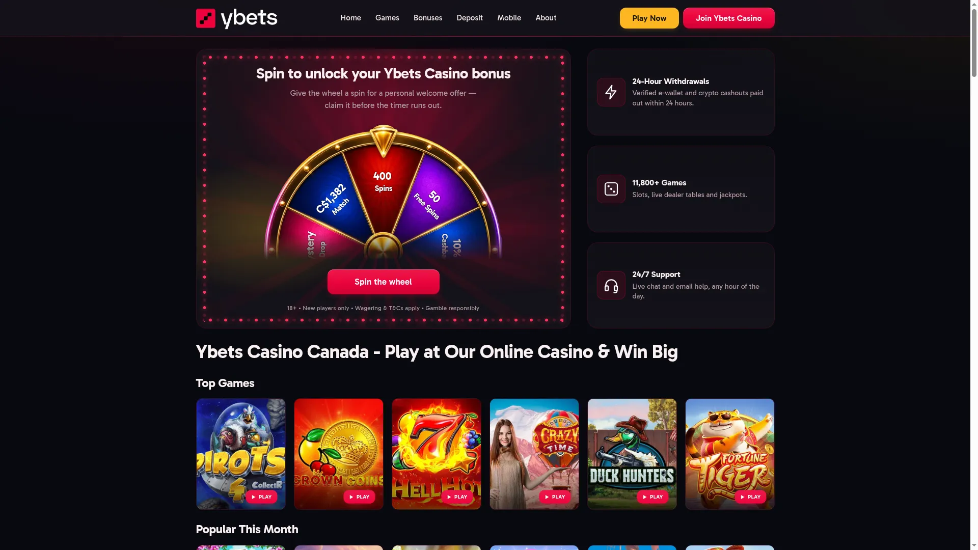 Casino-ybets.ca