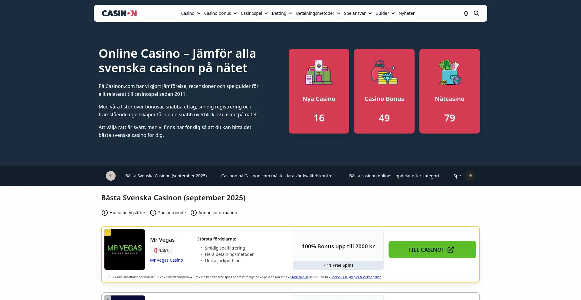 Casinon.com é Seguro e Confiável?