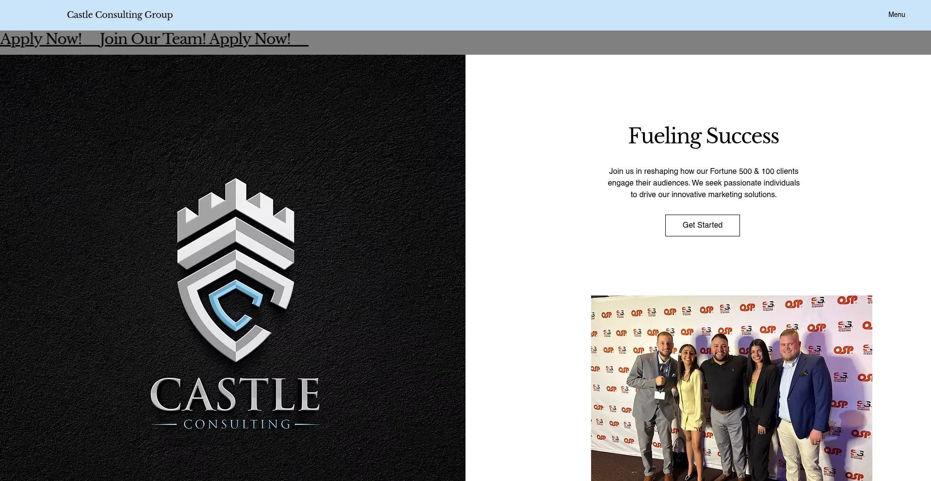 Website screenshot of Castleconsultingllc.org