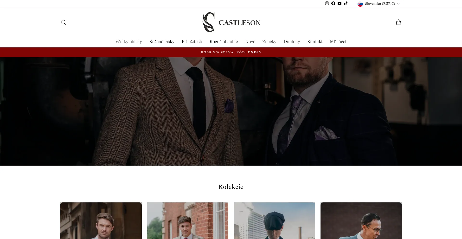 Website screenshot of Castleson.sk