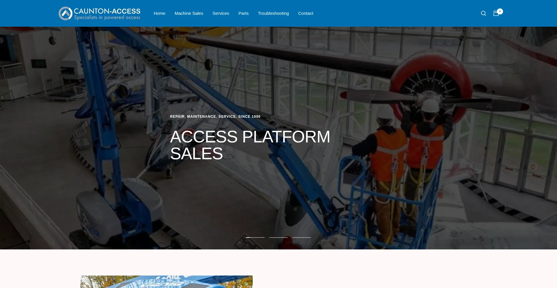 Website screenshot of Cauntonaccess.co.uk