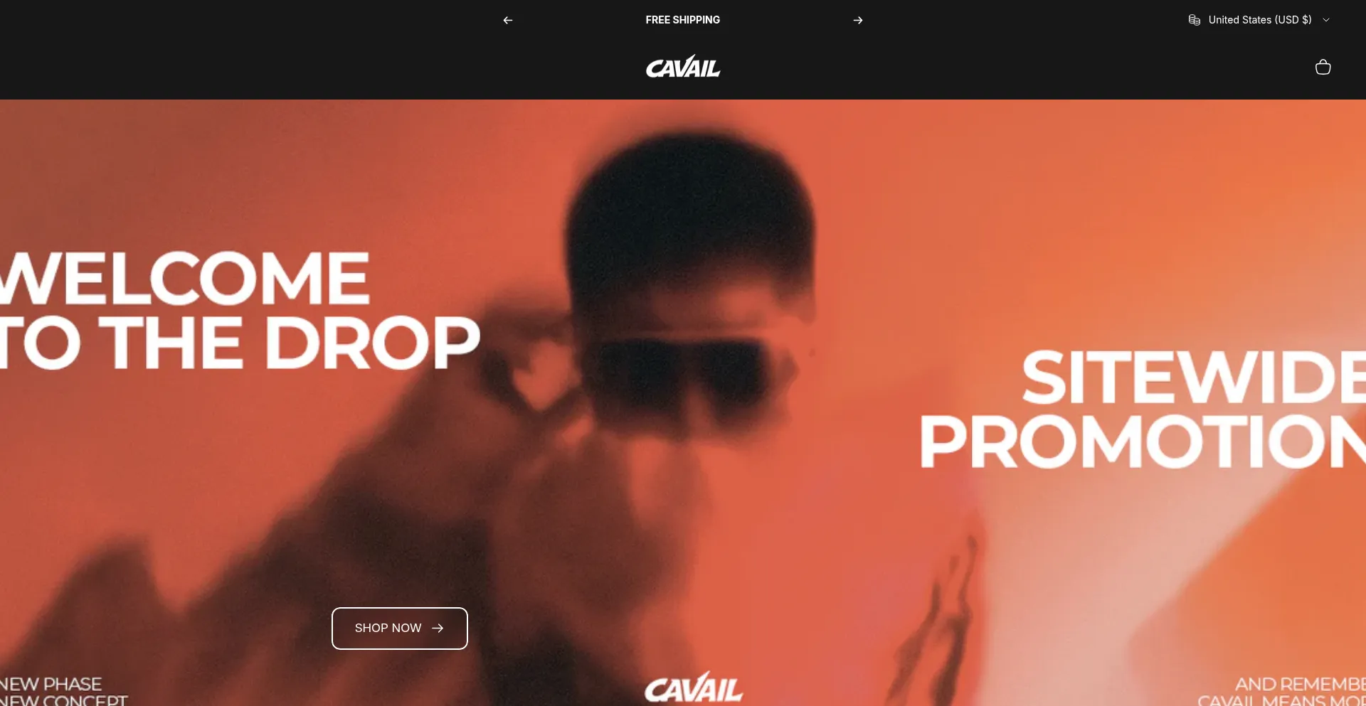 Website screenshot of Cavailofficial.com