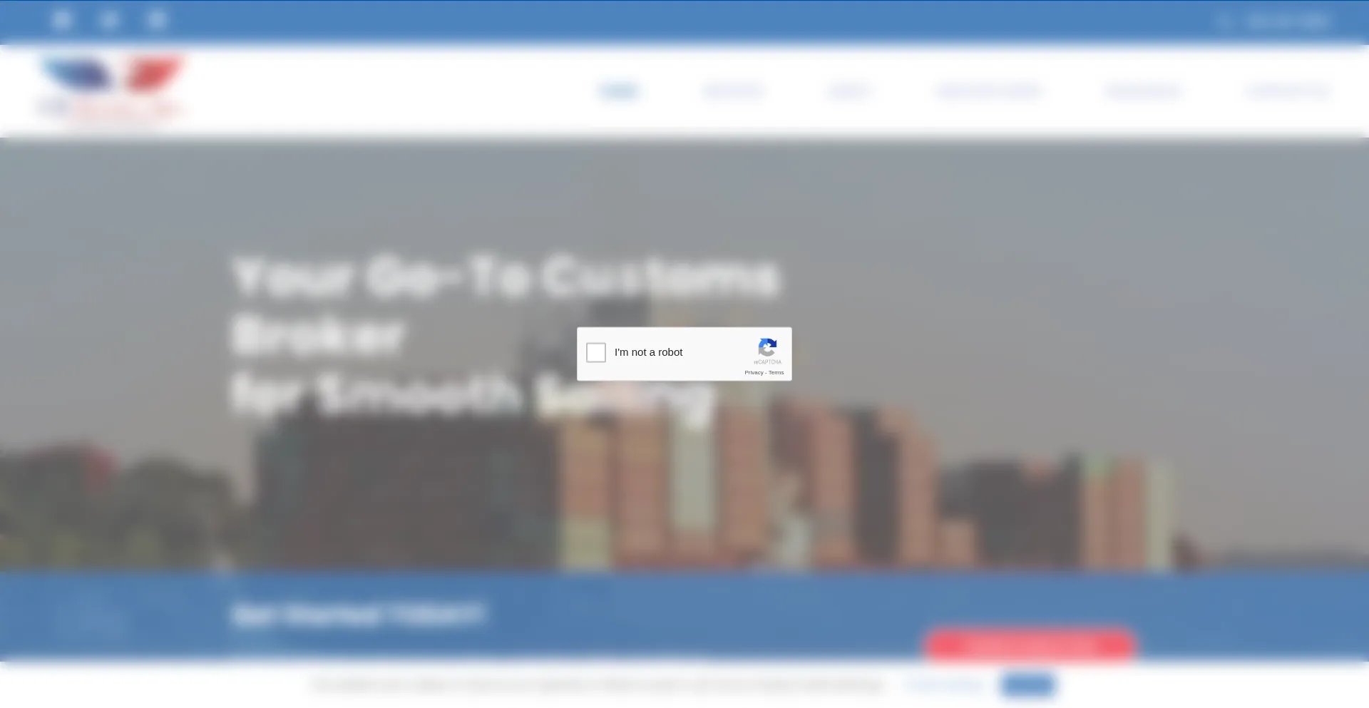 Website screenshot of Cbservicebroker.com