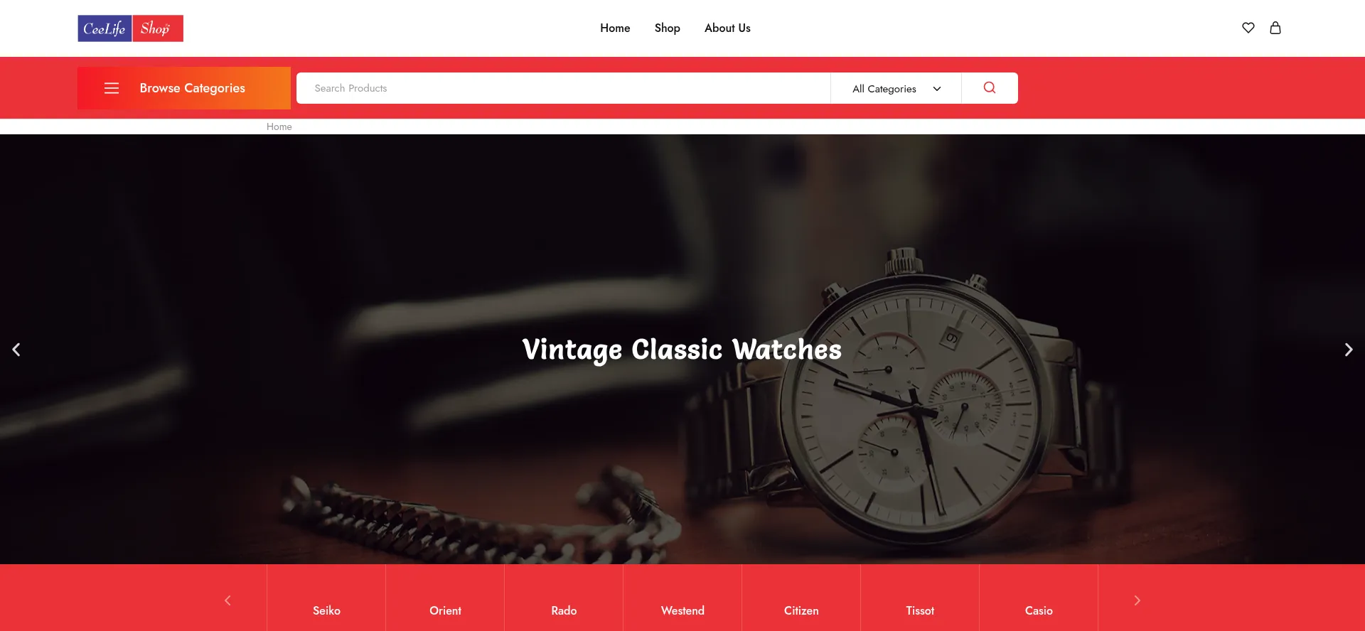 Website screenshot of Ceelifeshop.ae