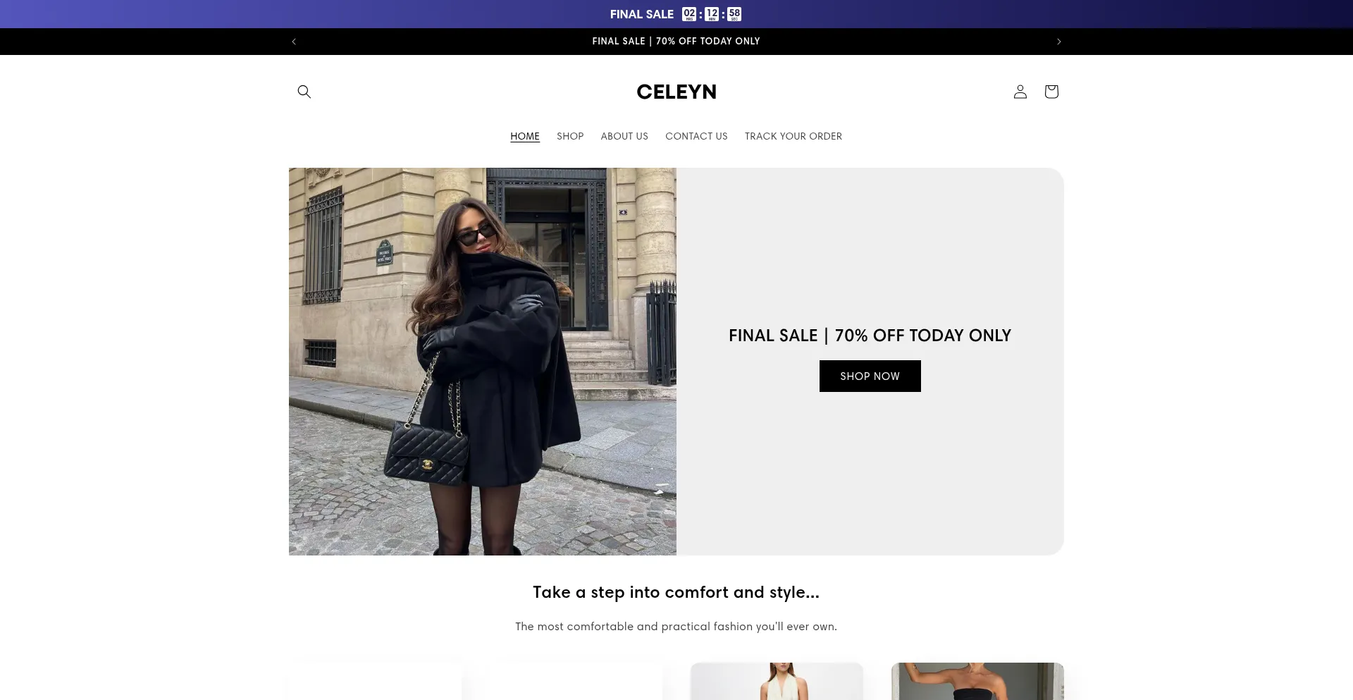 Website screenshot of Celeyn-london.com