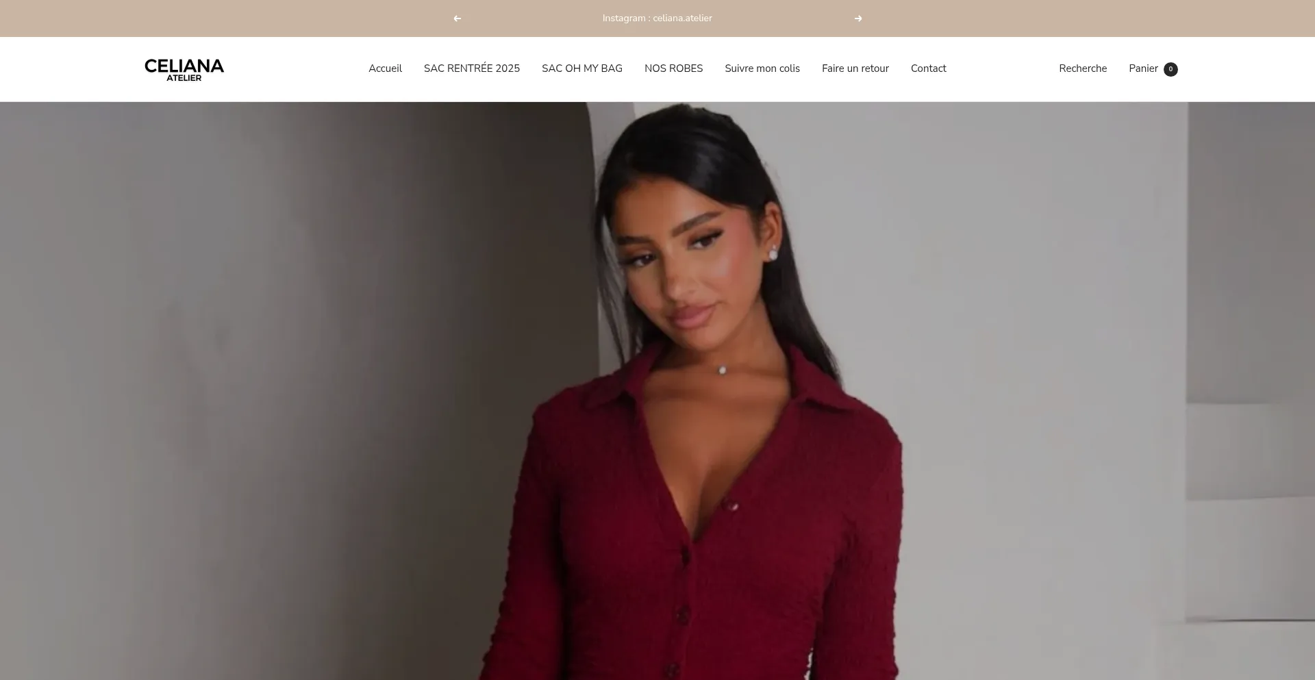 Website screenshot of Celiana-atelier.com
