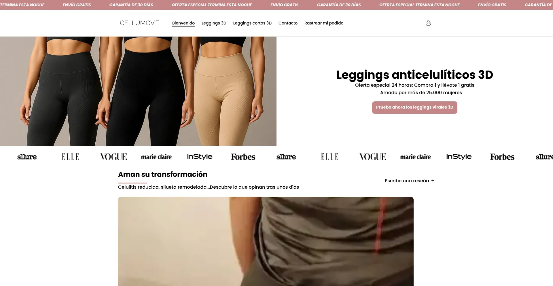 Website screenshot of Cellumove.es
