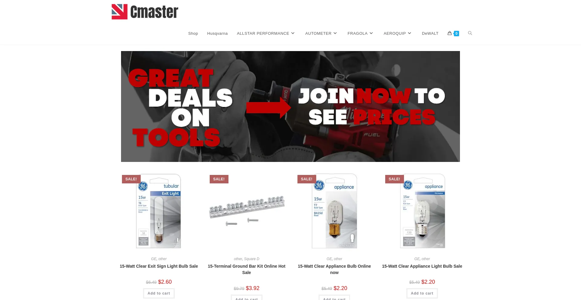 Website screenshot of Cementmastertools.com