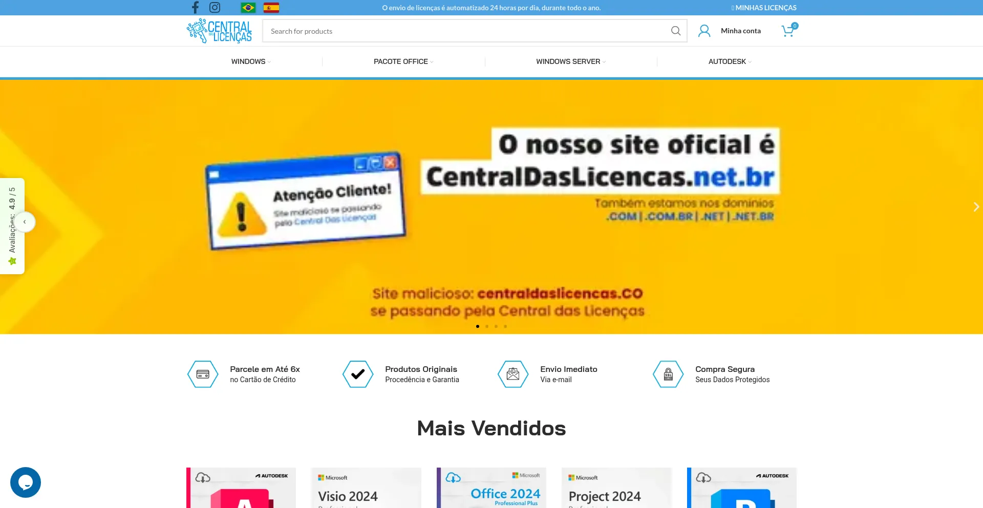 Centraldaslicencas.net.br
