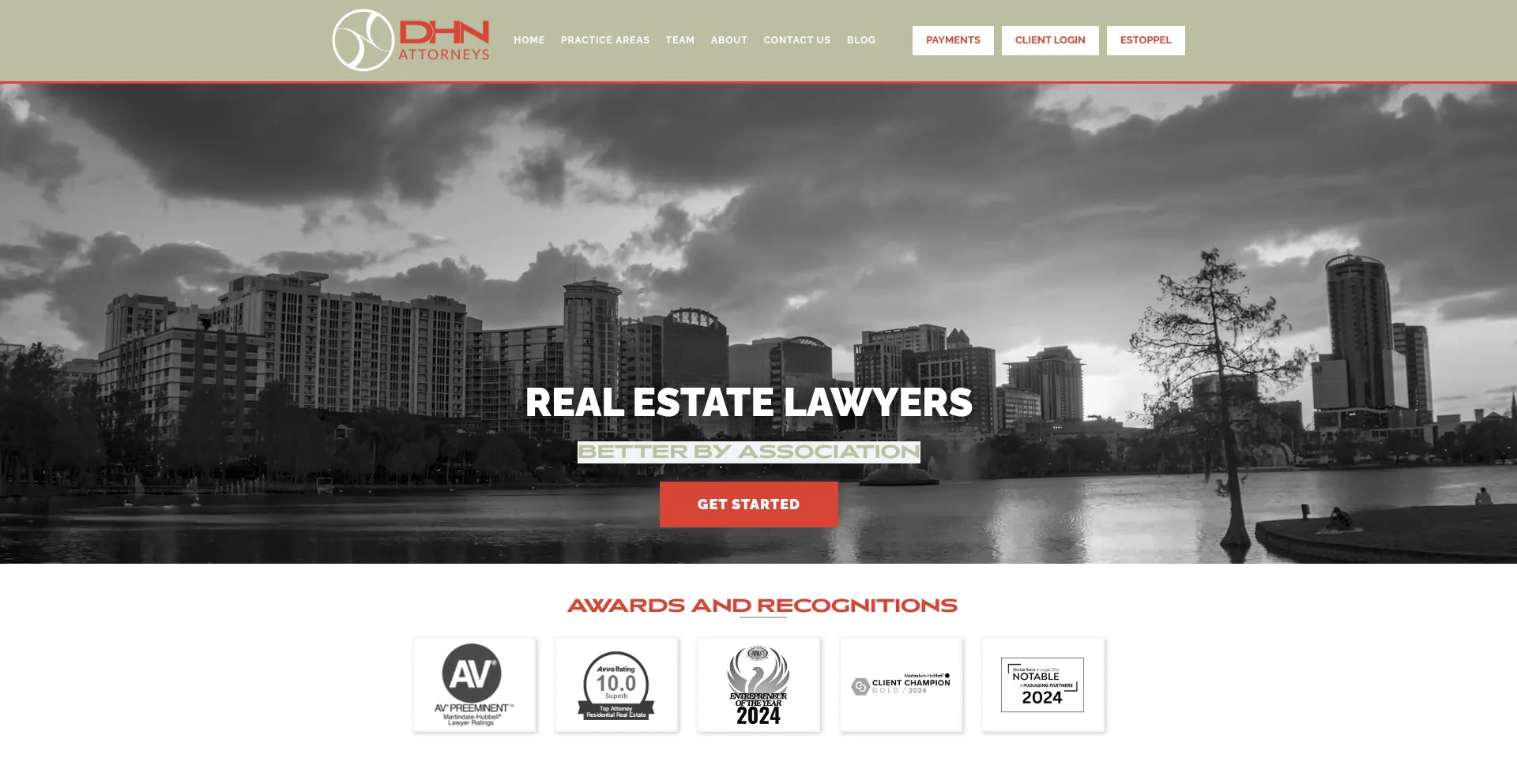 Website screenshot of Centralflattorneys.com