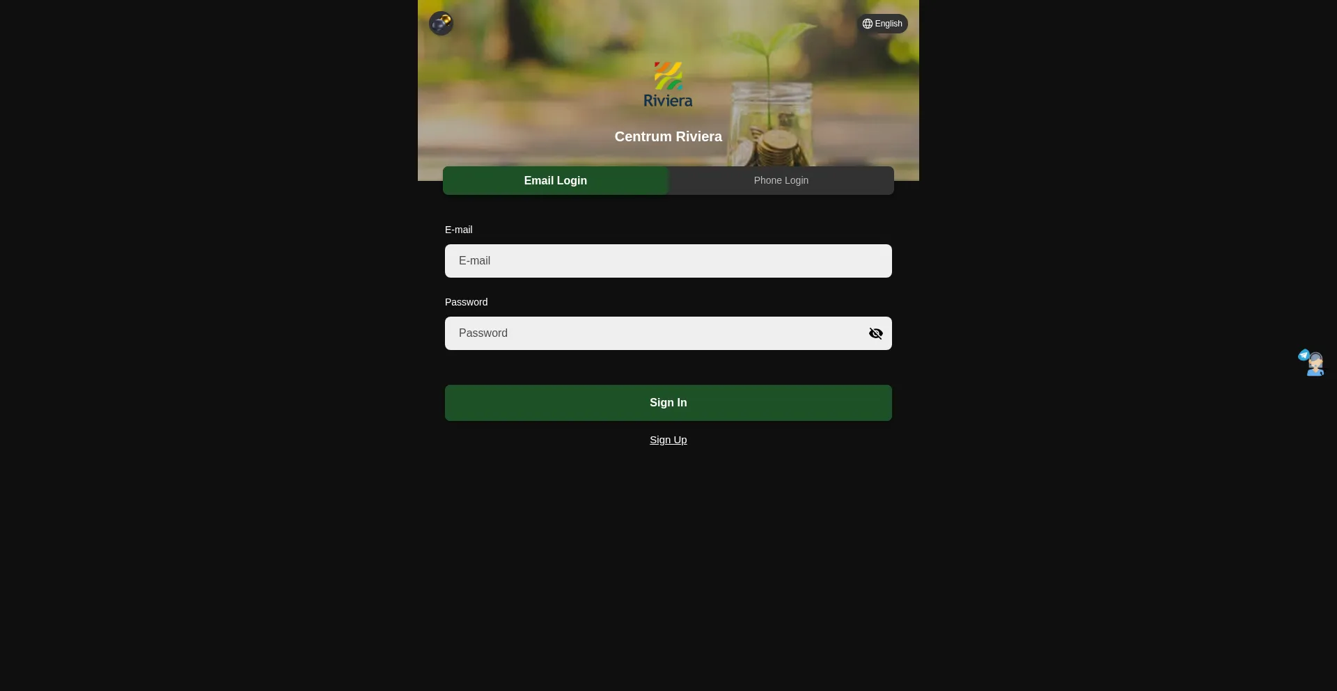 Website screenshot of Centrumriviera.ltd