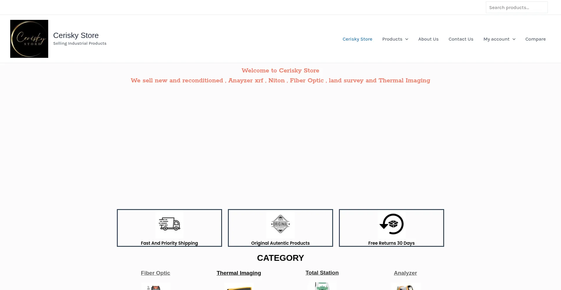 Website screenshot of Cerisky.com