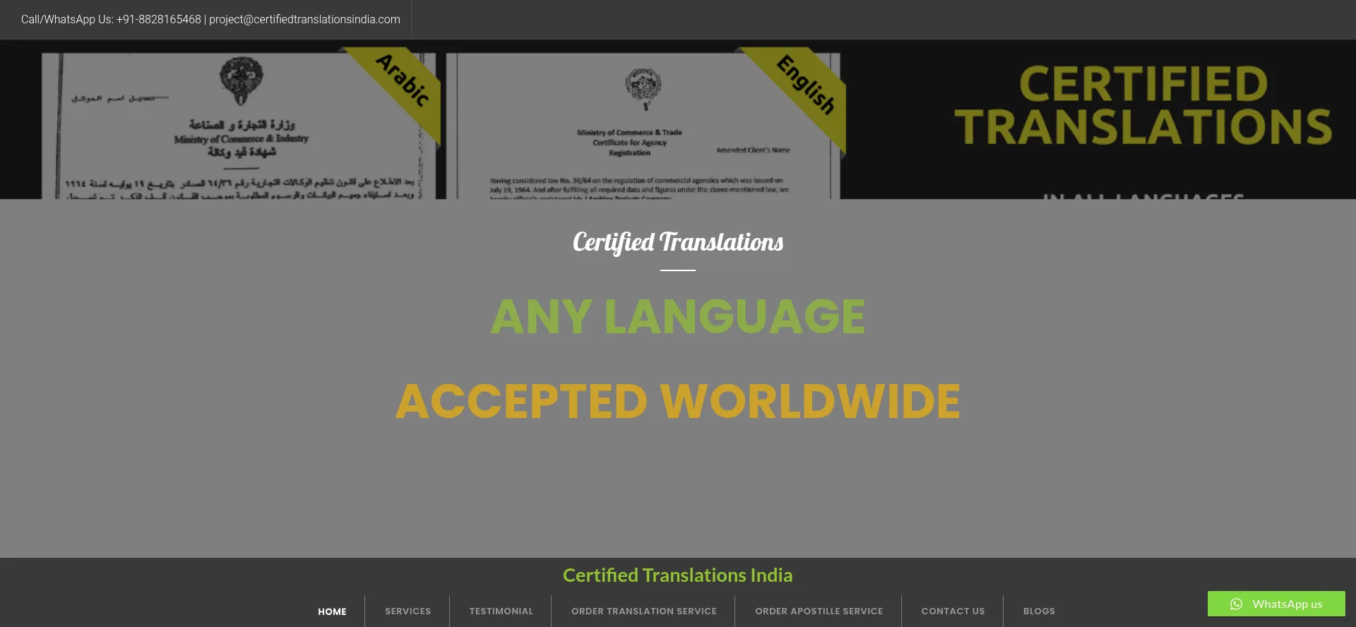 Certifiedtranslationsindia.com